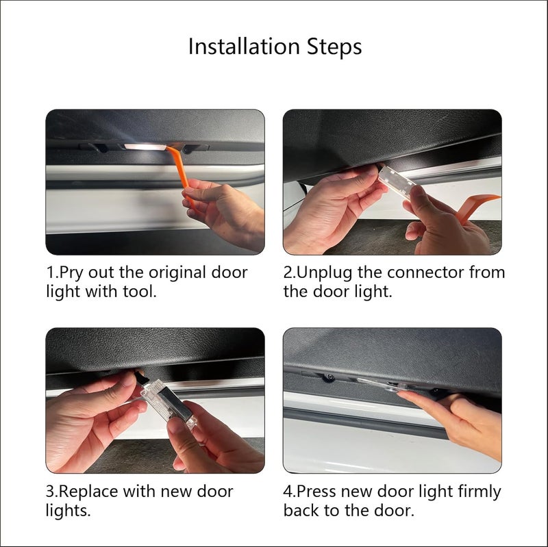 MXGAIC 2Pcs Car Door Lights Compatible with Challenger 2015-Present. Personality Pattern LED Projector Courtesy Welcome Lights for SRT SXT GT RT (Picture 4) - Image 5
